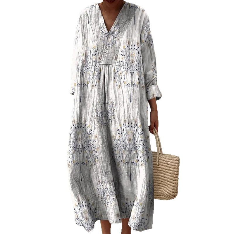 Long-sleeved casual loose-fitting dress - Image 2