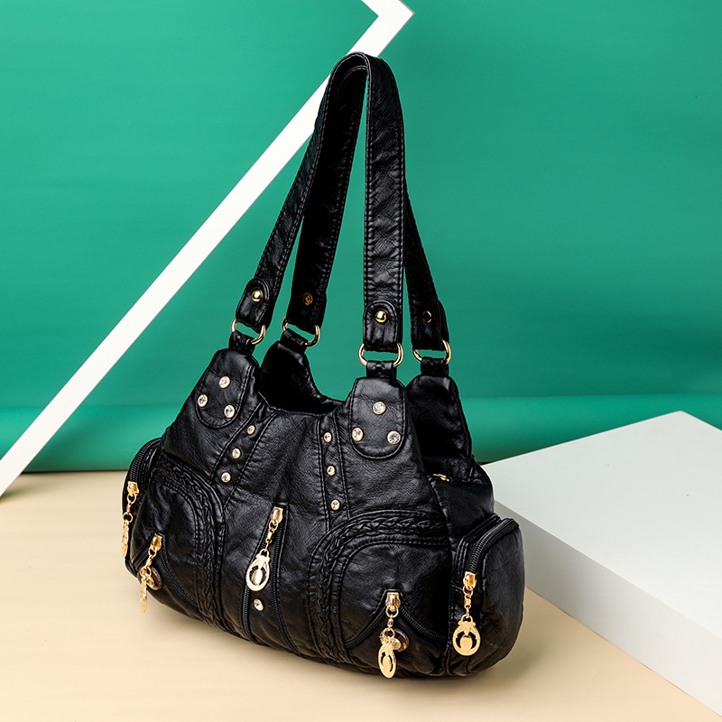 Trendy Patchwork Single-Shoulder Bag - Image 5
