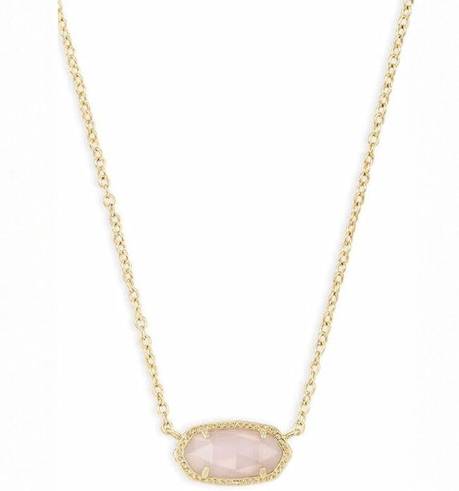 The Nina Oval Birthstone Gold Plated Necklace Detail – La Rose Couture Jewellery & Accessories