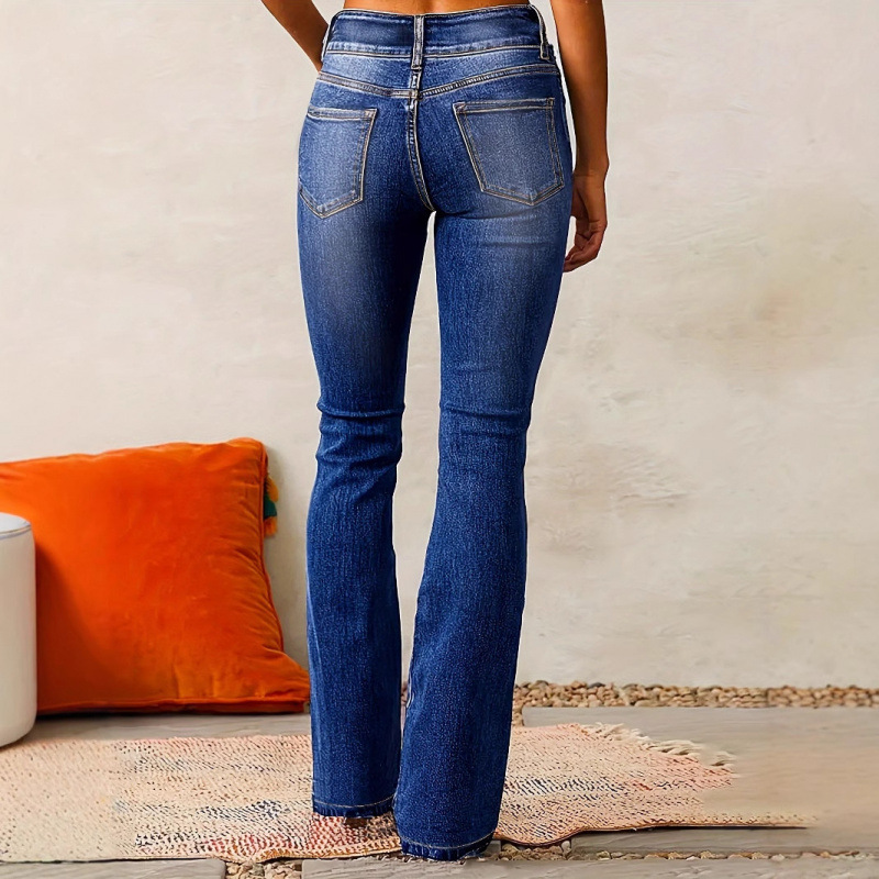 Washed Flared Long Pants - Image 2
