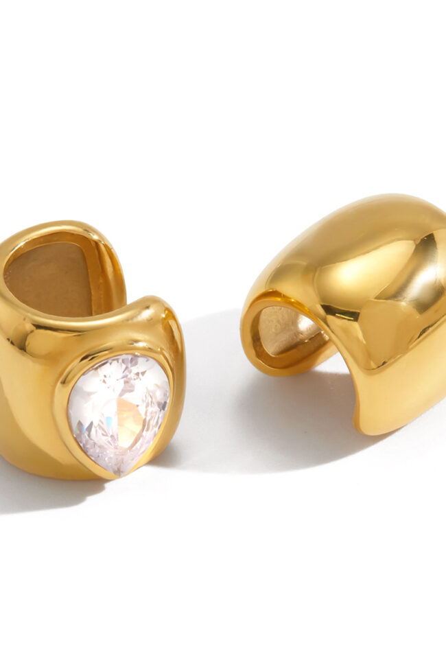 The Melanie Teardrop Zircon Ear Cuff Detail – La Rose Couture Jewellery & Accessories