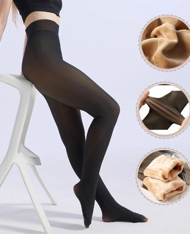 The Elodie Fleece Lined Shaping Pantyhose Detail – La Rose Couture Trousers & Skirts