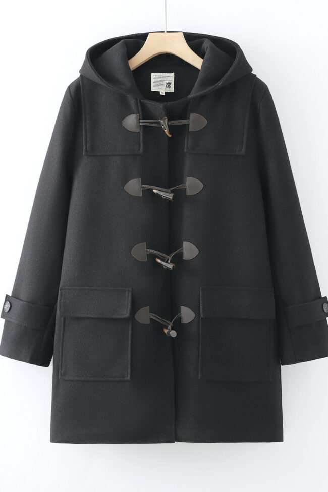 The Oceane Vintage Mid Length Thickened Padded Coat Detail – La Rose Couture Coats & Jackets