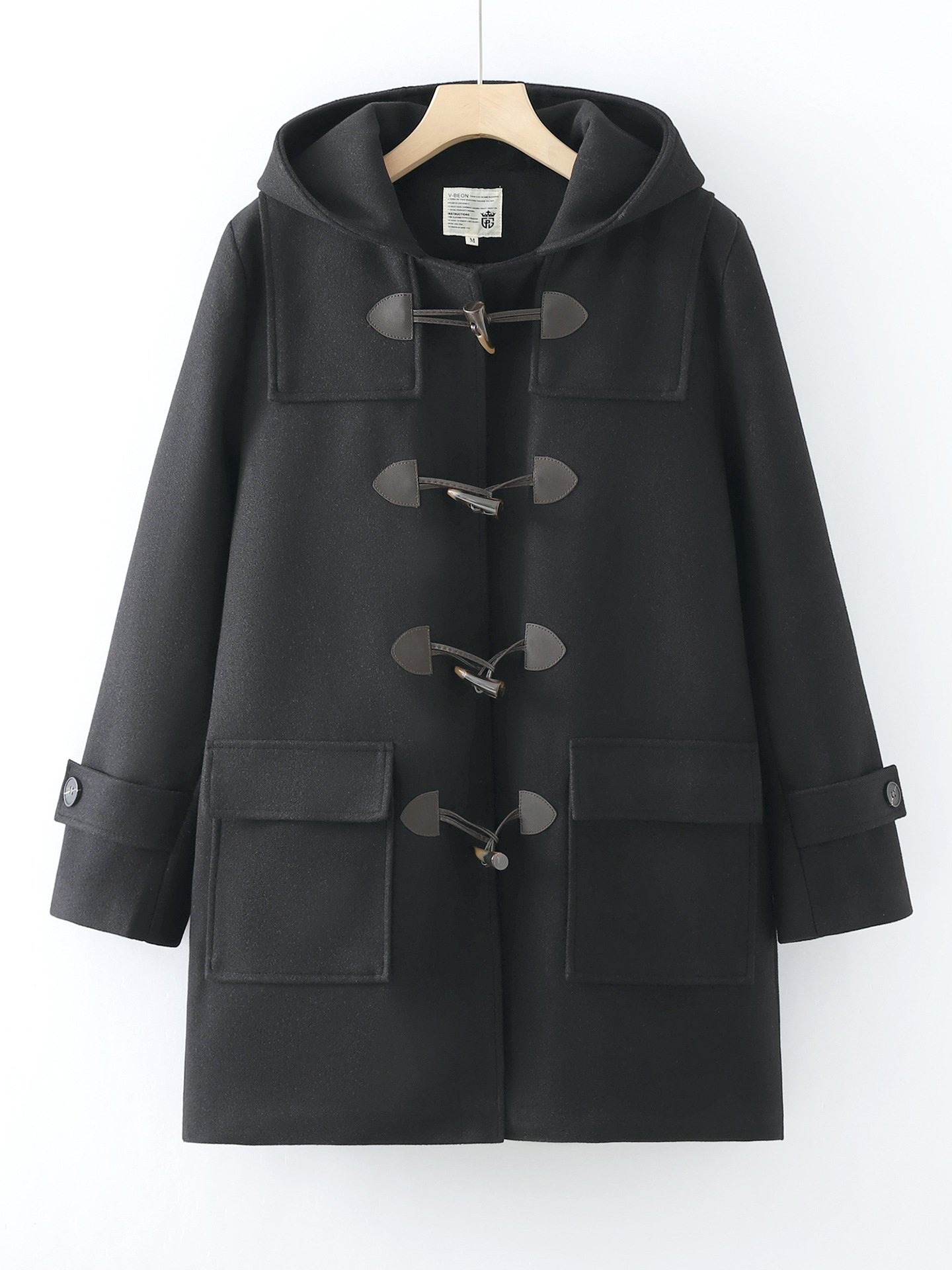 Women's Vintage Mid-Length Thickened Padded Coat - Image 3
