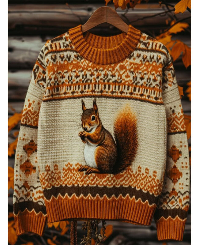 The Berenice 3d Printed Long Sleeve Sweatshirt Halloween Squirrel Novelty Top – La Rose Couture Tops & Blouses