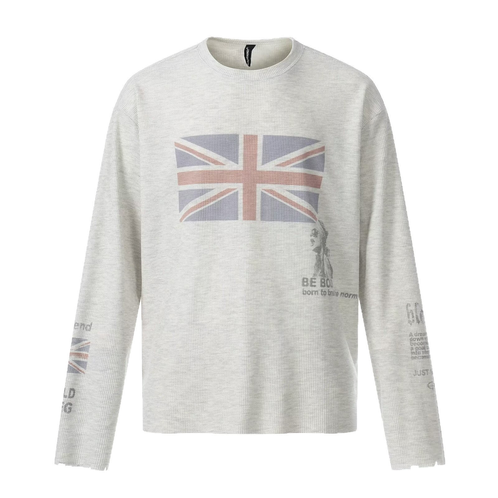 Geometric Print Long Sleeve T-Shirt - Image 3