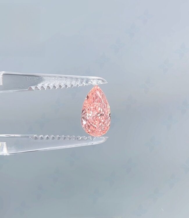 The Roxane Pear Shaped Pink Diamond with Igi Certification Detail – La Rose Couture Jewellery & Accessories