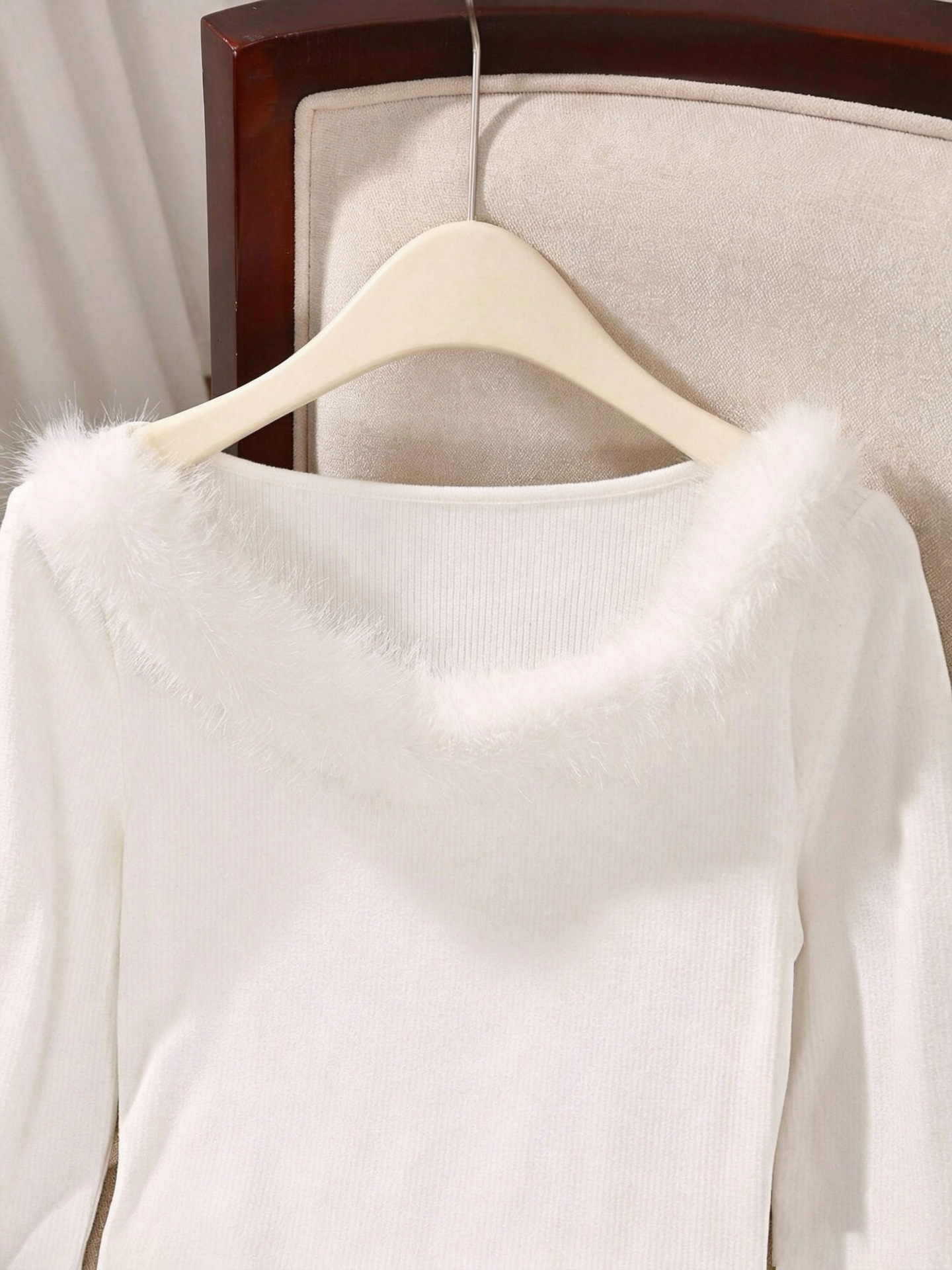 Off-Shoulder Long Sleeve Shirt for Women - Image 3