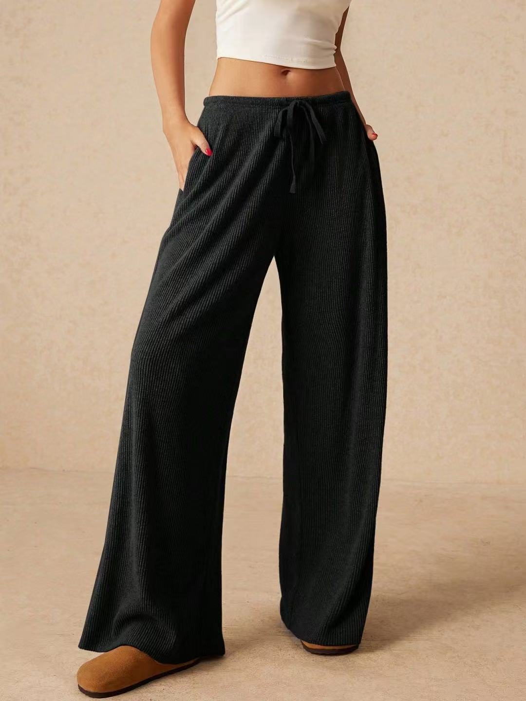 Casual Loose Popular Fashion Elegant Wide-Leg Pants - Image 2