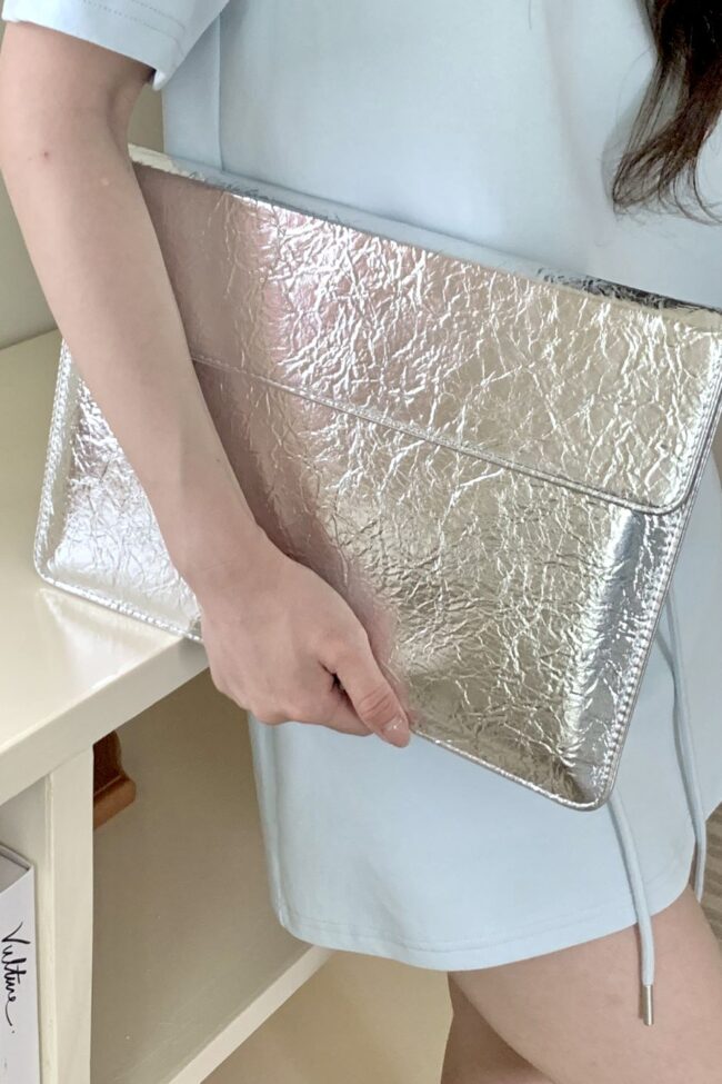 The Tiphaine Magnetic Closure Laptop Sleeve – La Rose Couture Handbags & Clutches