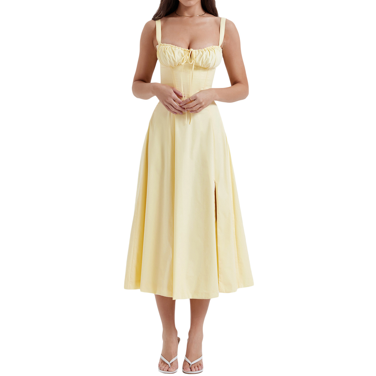 Strap Waist Sling Dress - Image 4