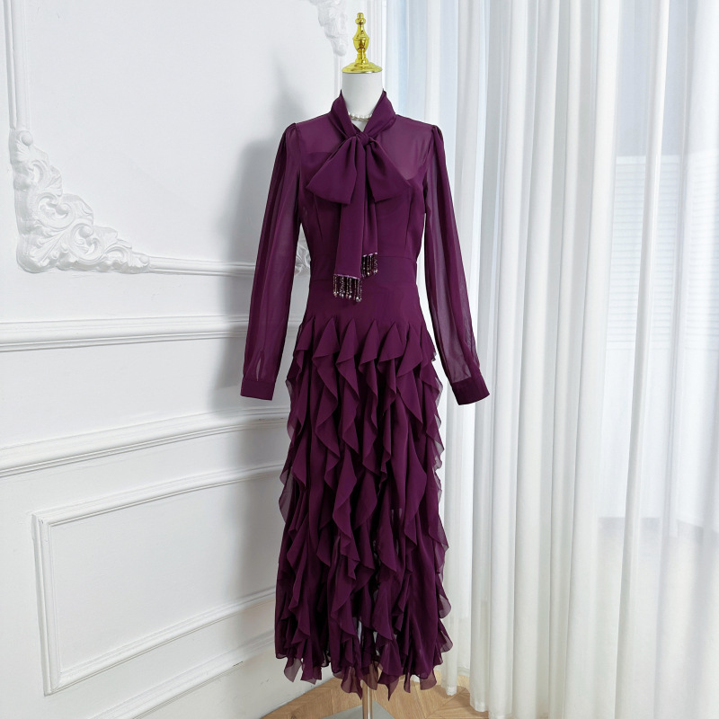 Fringed Elegant Fishtail Skirt - Image 4