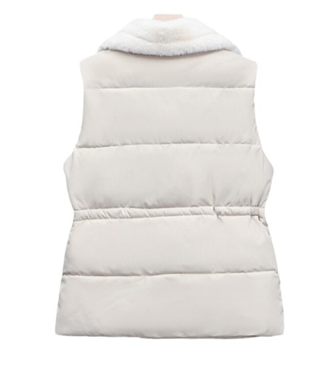 The Cyrielle Insulated Down Cotton Vest Detail – La Rose Couture Coats & Jackets