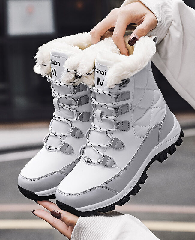 The Gisele Warm Fleece Lined Winter Snow Boots – La Rose Couture Shoes & Footwear