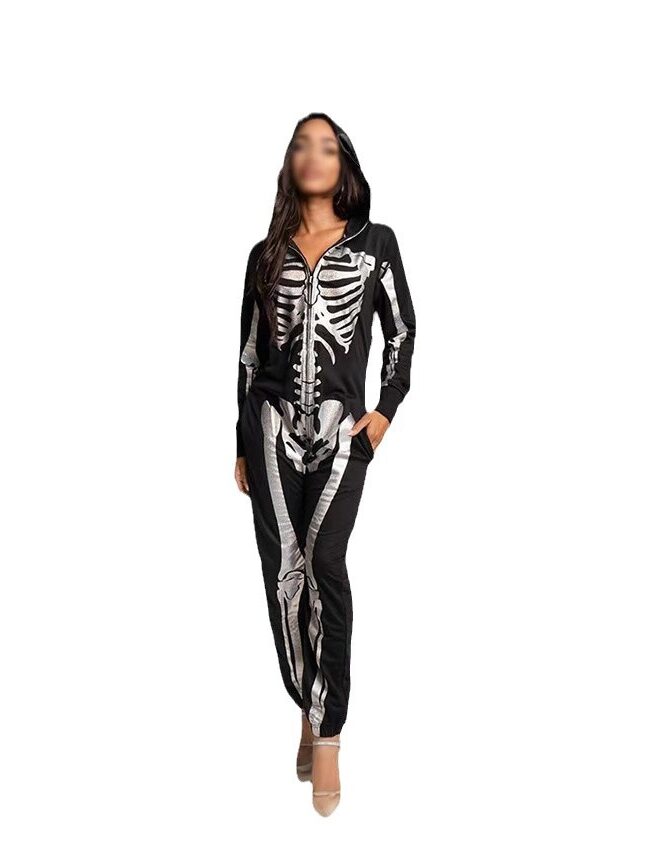 The Odette Skeleton Jumpsuit Detail – La Rose Couture Dresses & Gowns