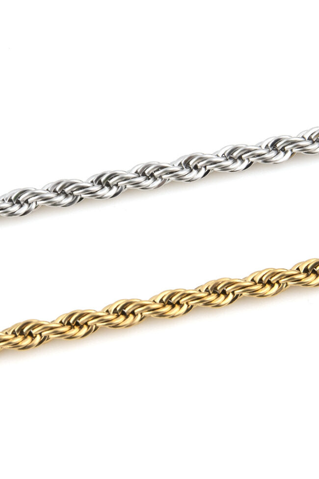 The Therese Stainless Steel Twist Chain Detail – La Rose Couture Jewellery & Accessories