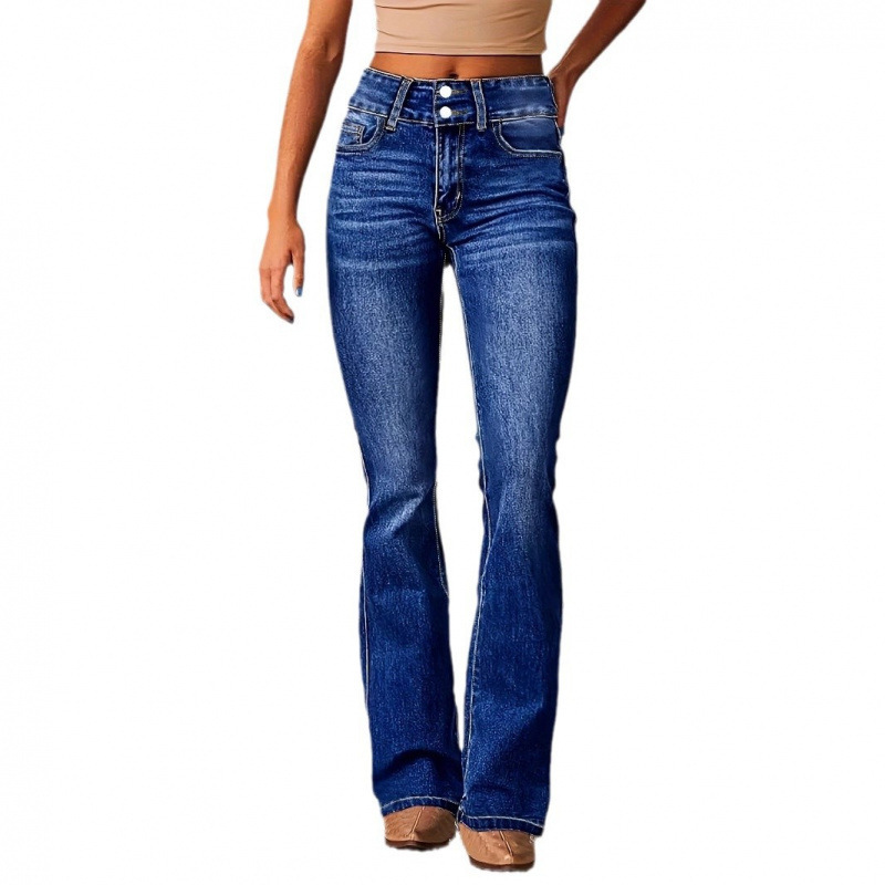 Washed Flared Long Pants - Image 3