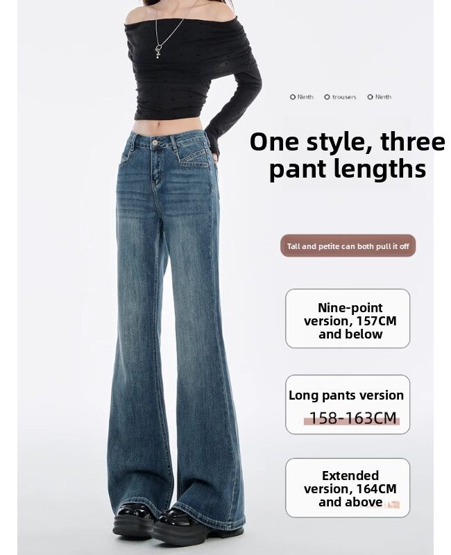 Vintage High Waisted Flared Denim Jeans Detail – La Rose Couture Trousers & Skirts