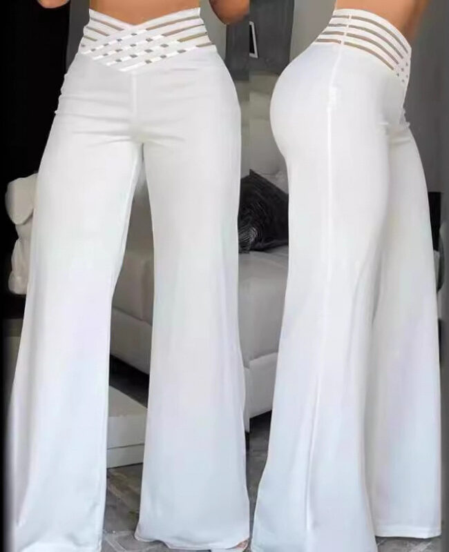 The Faustine High Waist Wide Leg Trousers – La Rose Couture Trousers & Skirts