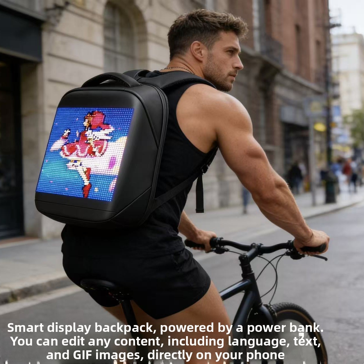 Programmable LED Electronic Backpack with Mobile Control