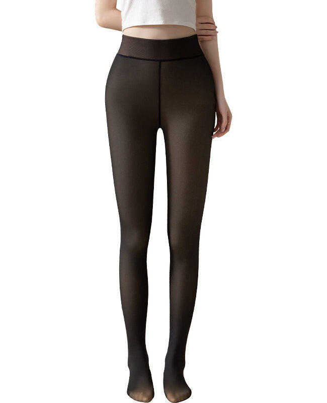 The Amelie Fleece Lined Shaping Pantyhose Detail – La Rose Couture Trousers & Skirts