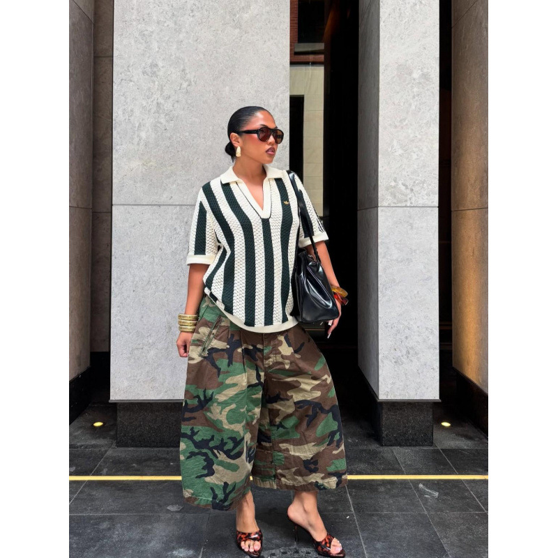 Women's Camouflage Wide-Leg Casual Pants - Image 2