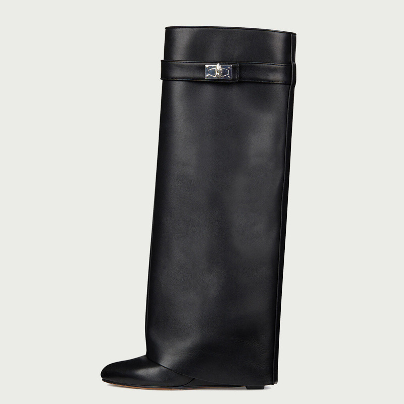 Shark Buckle Mid-Length Boots - Image 3