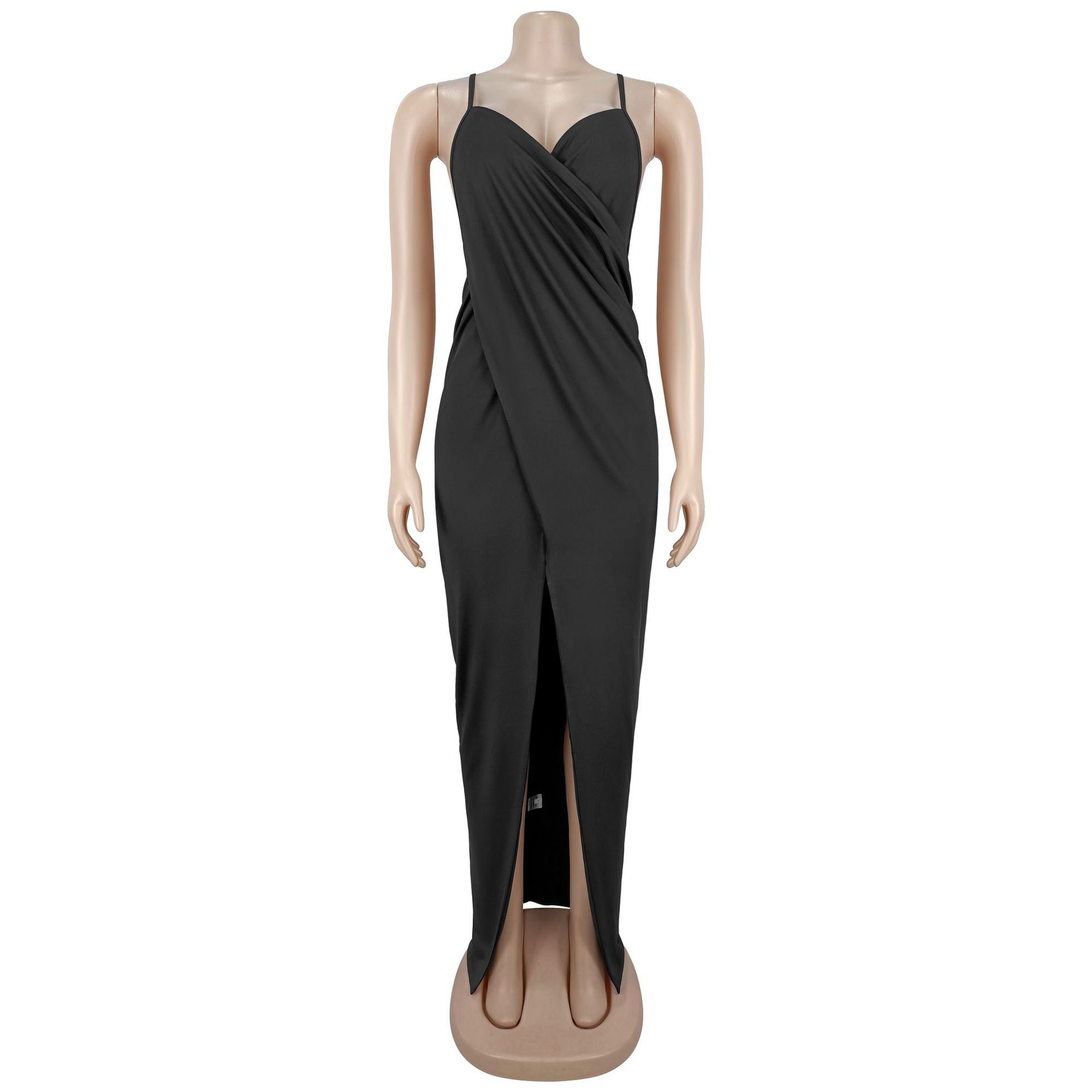 Womens V-Neck Bodycon Party Dress - Image 4
