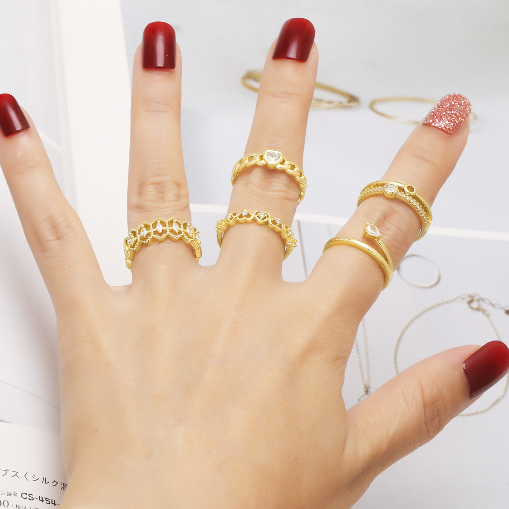 Vintage Copper Gold Plated Adjustable Ring - Image 3