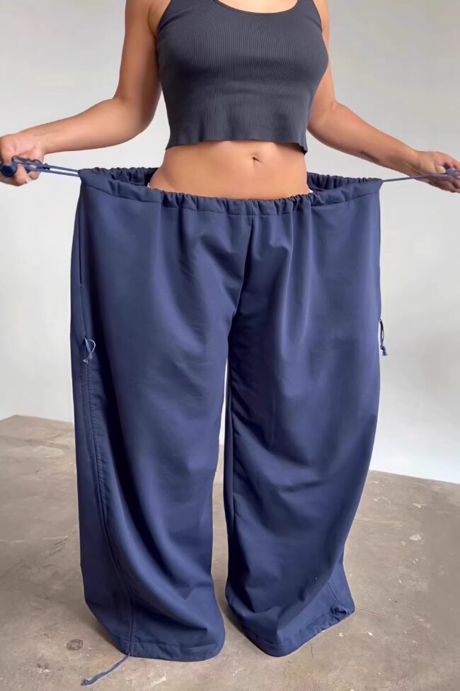 The Noemie Elastic Waist Wide Leg Pants – La Rose Couture Trousers & Skirts
