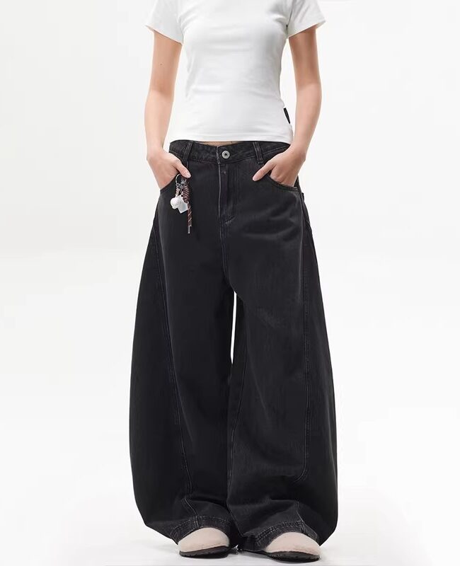 The Daphne Loose Fitting Wide Leg Pants Detail – La Rose Couture Trousers & Skirts