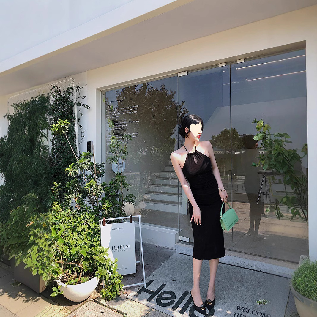 Halter Neck Slim Fit Dress - Image 5