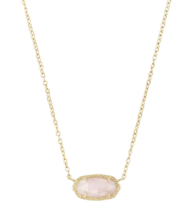 The Nina Oval Birthstone Gold Plated Necklace Detail – La Rose Couture Jewellery & Accessories