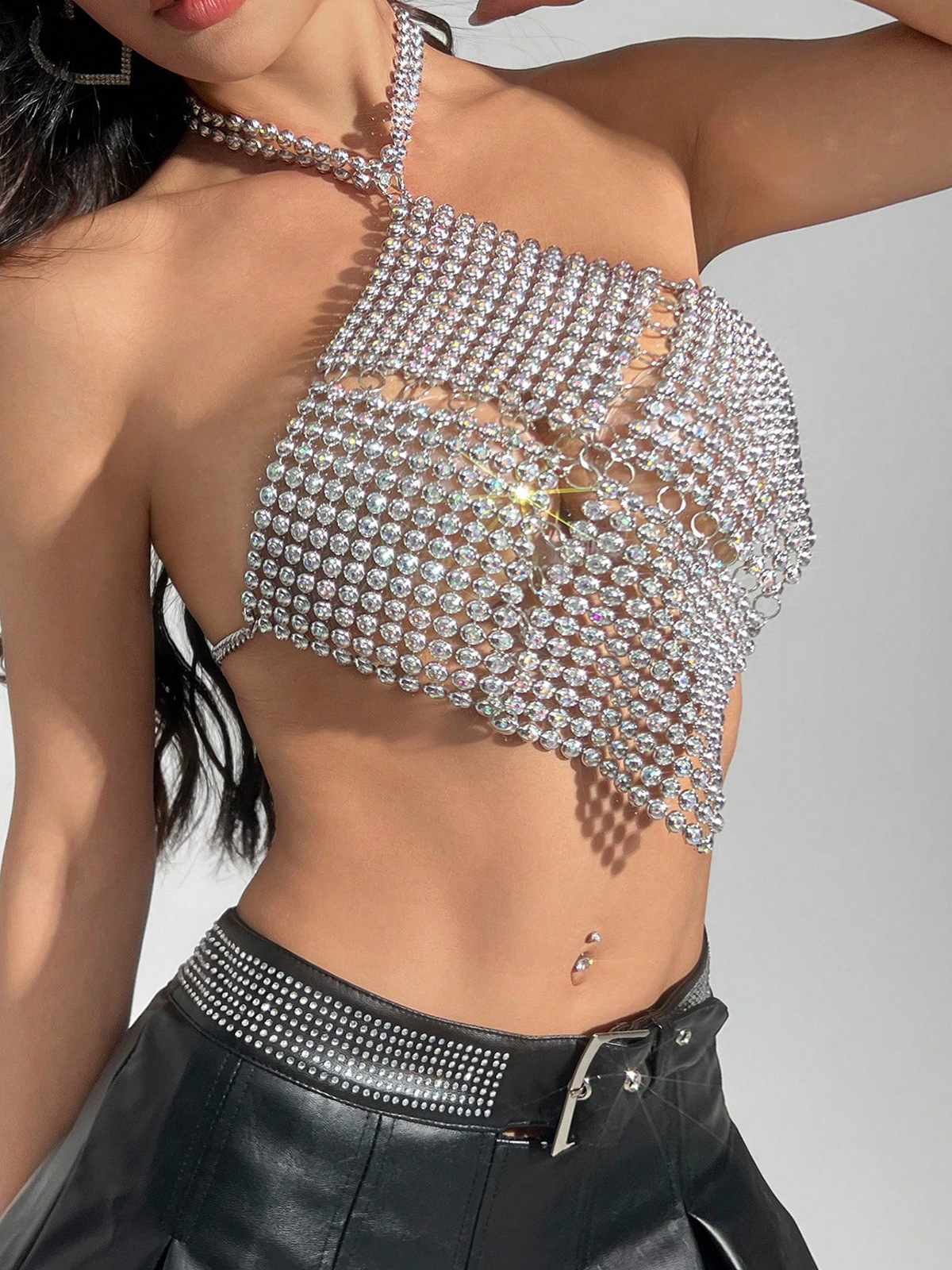 Halter Neck Metallic Vest - Image 5