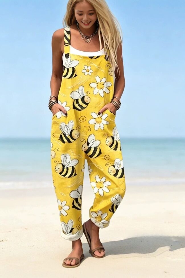 The Fabienne Sleeveless Printed Long Style Drawstring Pants Detail – La Rose Couture Trousers & Skirts
