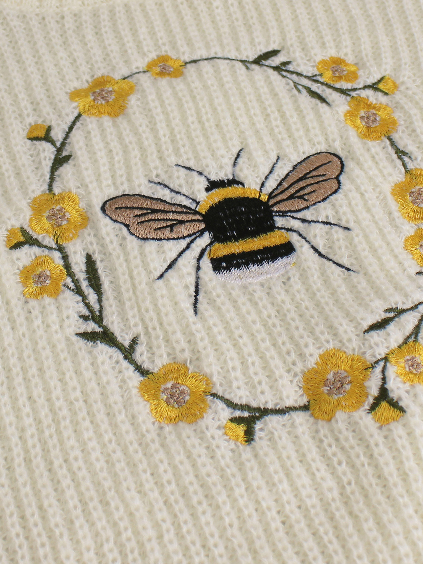 Embroidered Turtleneck Pullover Sweater - Image 2