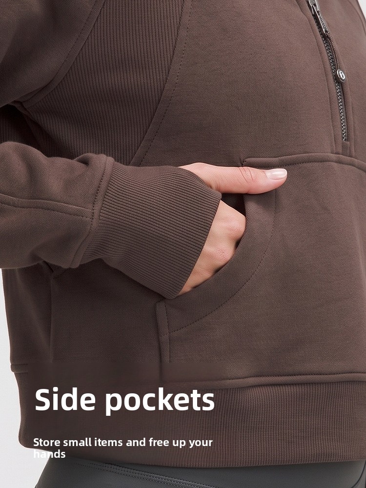 Womens Fleece Lined Windproof Sports Jacket - Image 2