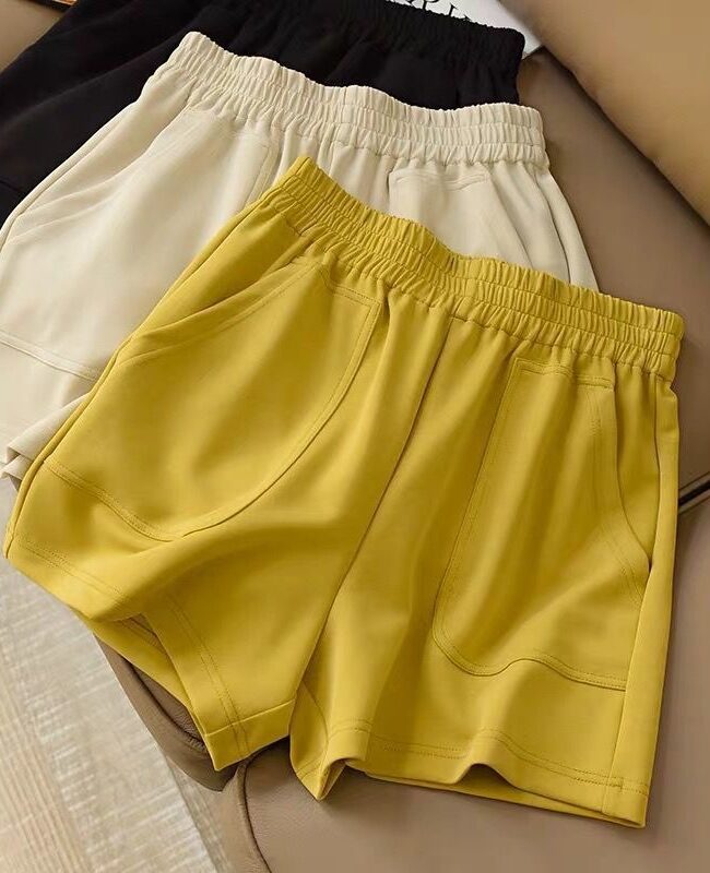 The Helene Cotton Home Pants Pajama Summer Shorts Loose Casual Outer Wearing Thin Double Pockets Detail – La Rose Couture Trousers & Skirts