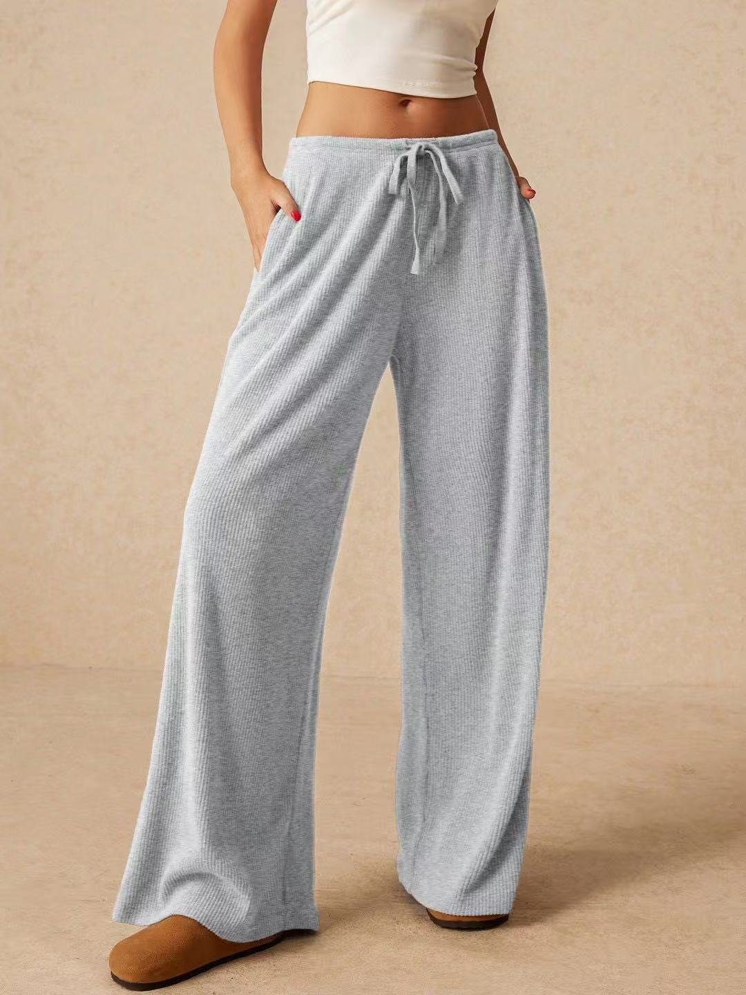 Casual Loose Popular Fashion Elegant Wide-Leg Pants - Image 4