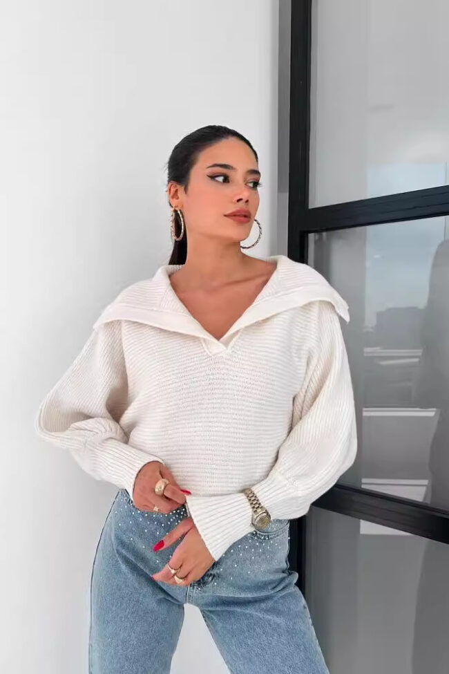 Loose Pullover Sweater Detail – La Rose Couture Tops & Blouses