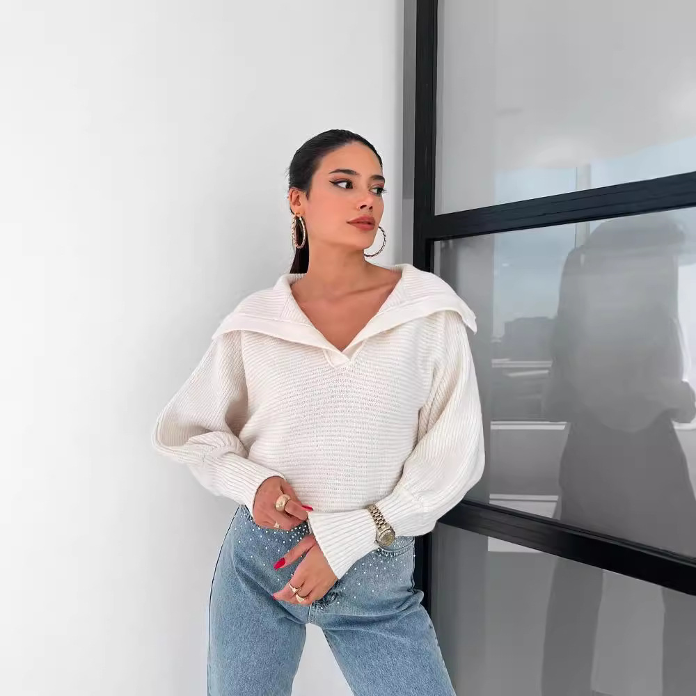 Womens Loose Pullover Sweater - Image 4