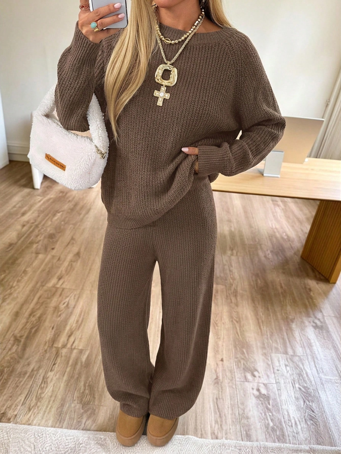 Loose-fitting long-sleeve wide-leg pants - Image 3