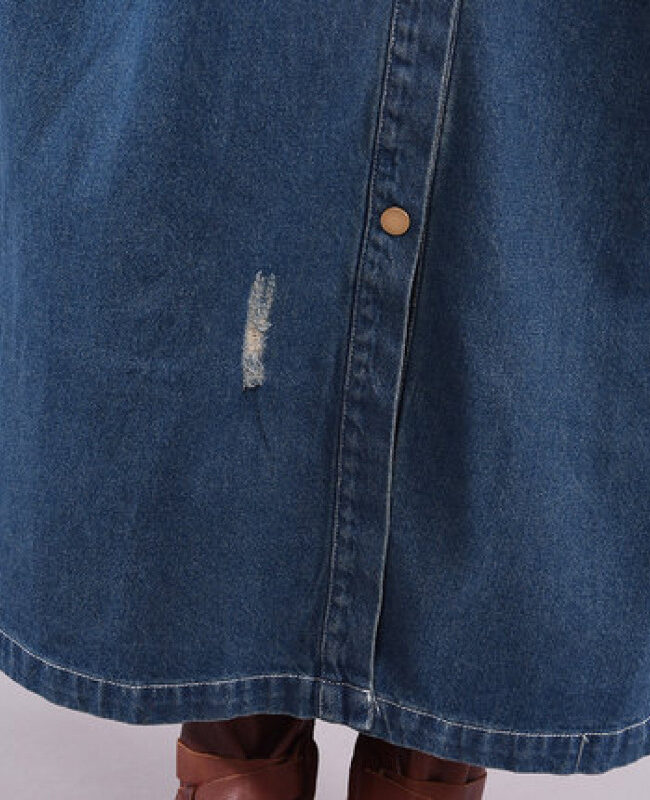 The Ophelie Denim Shirtdress Detail – La Rose Couture Dresses & Gowns
