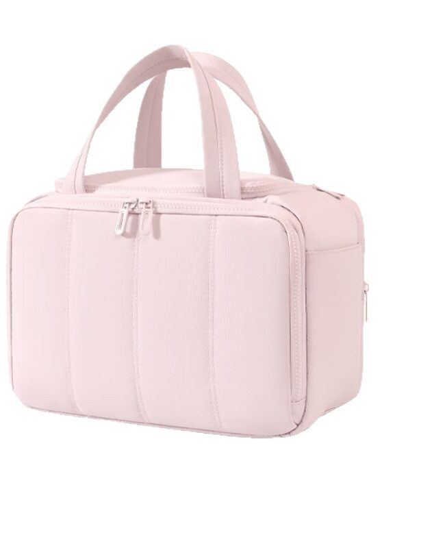 The Faustine Quilted Travel Makeup Bag Detail – La Rose Couture Handbags & Clutches