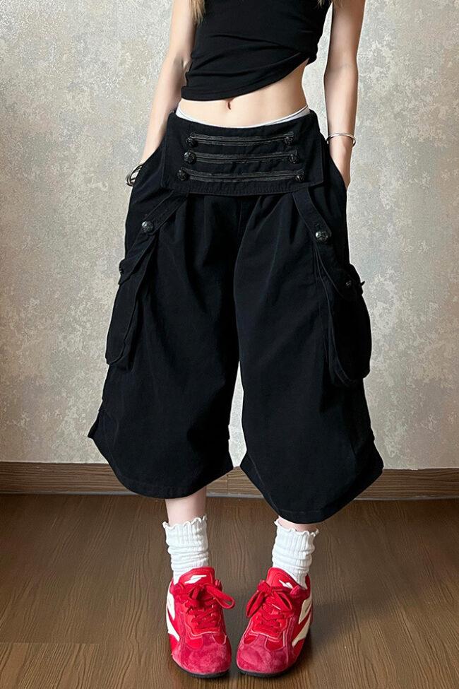 The Eugenie Double Row Pleated Jeans – La Rose Couture Trousers & Skirts