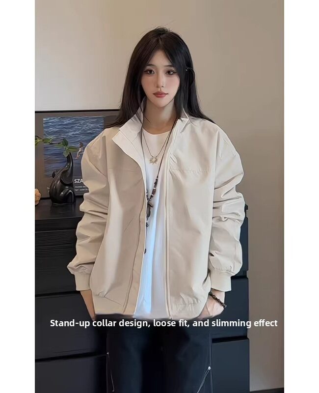 The Elodie Unisex Autumn Three Proof Loose Fit Outdoor Jacket – La Rose Couture Coats & Jackets