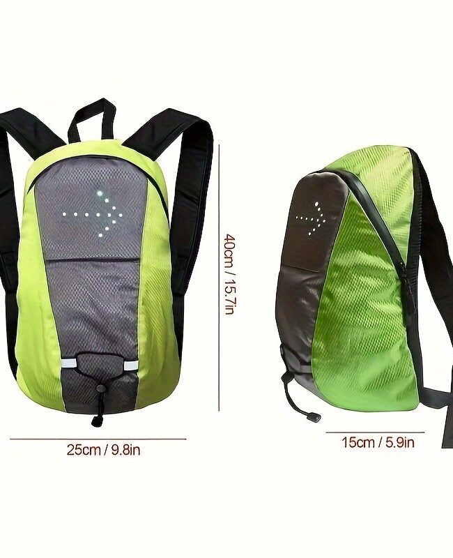 The Blanche Smart Led Turn Signal Backpack Detail – La Rose Couture Handbags & Clutches