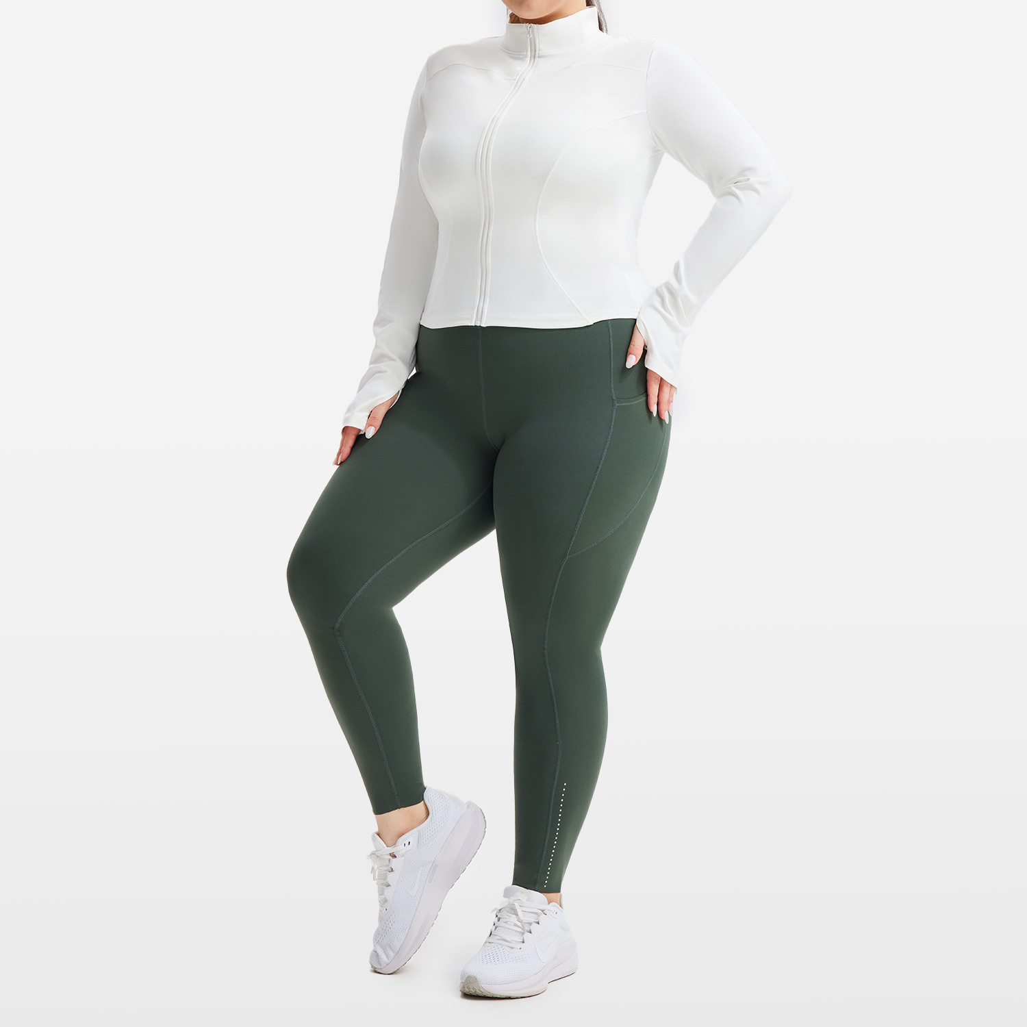 Womens High Elastic Sports Jacket - Image 3