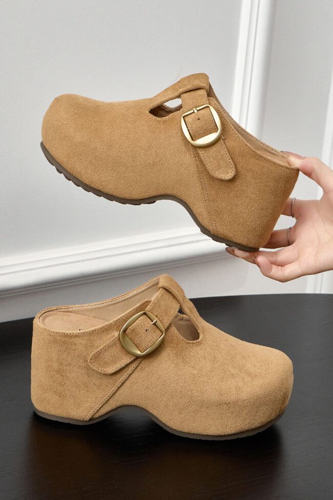 The Adrienne 9cm Platform Soled Cork Slide Shoes – La Rose Couture Shoes & Footwear