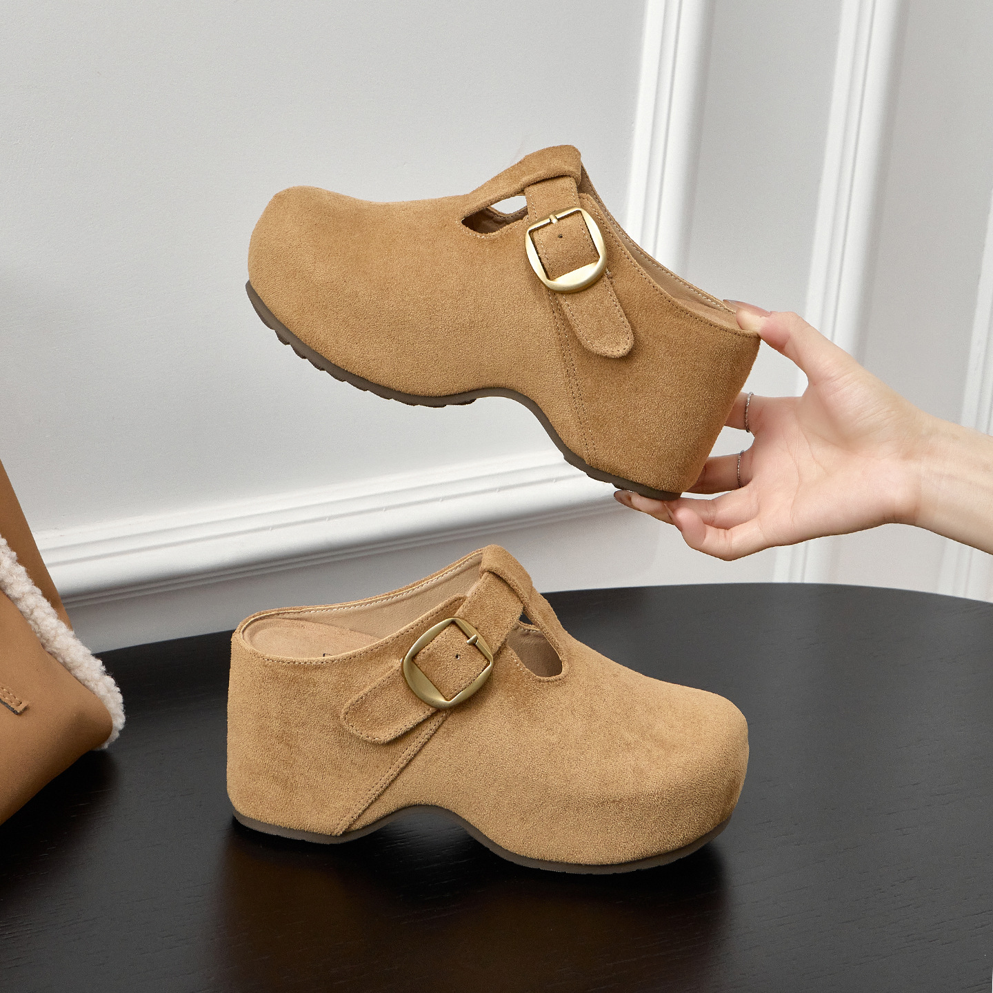 9cm Platform-soled Birkennedy Shoes Women's Height-increasing All-match Shoes